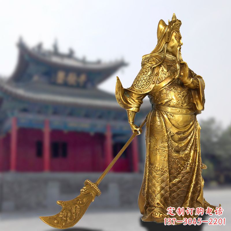 鹤壁铜雕关羽传承精神气质