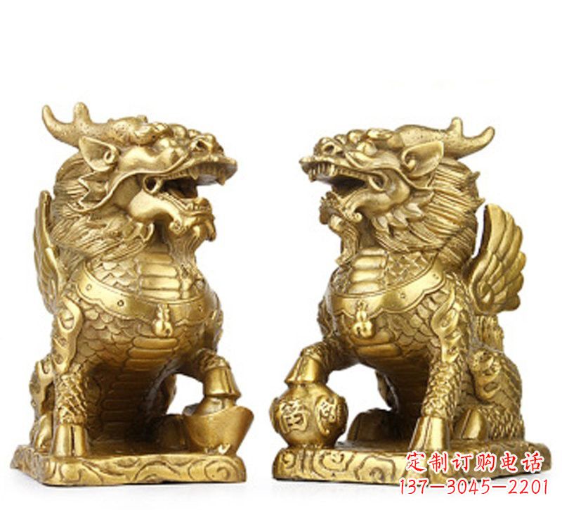 鹤壁纯铜麒麟雕塑