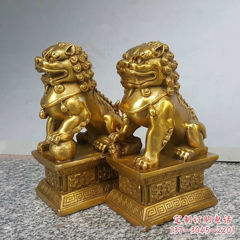 鹤壁纯铜天安门狮子
