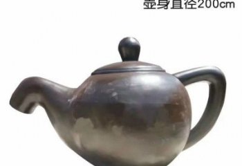 鹤壁青铜茶壶雕塑——彰显传统文化的艺术精髓