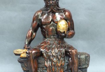 鹤壁神农大帝坐姿雕塑像