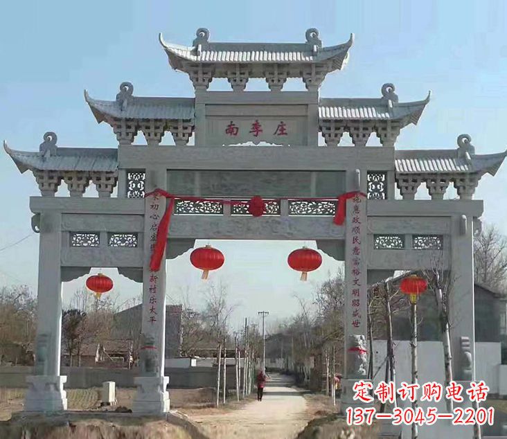 鹤壁祠堂石牌坊雕塑艺术精粹