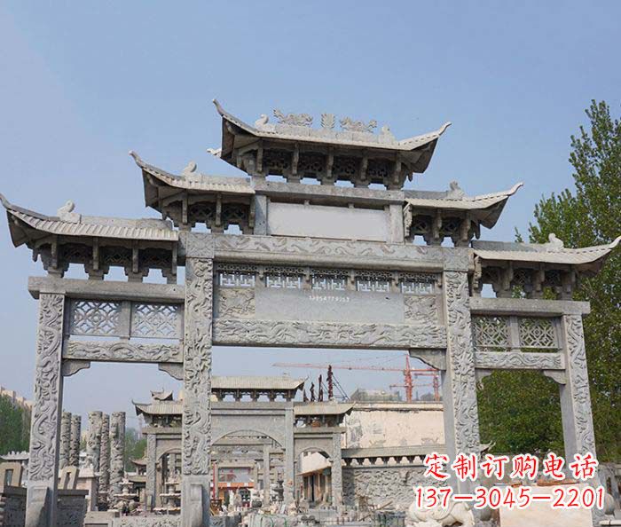鹤壁大理石牌坊雕塑传承中国古典文化