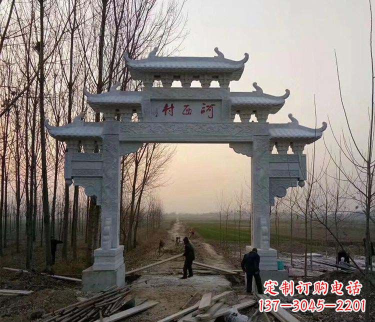 鹤壁牌坊雕塑——记忆中的美丽家乡