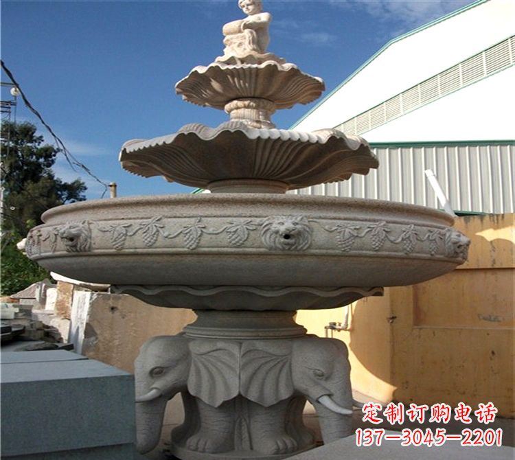 鹤壁雕刻出美景大钵石雕塑的天鹅