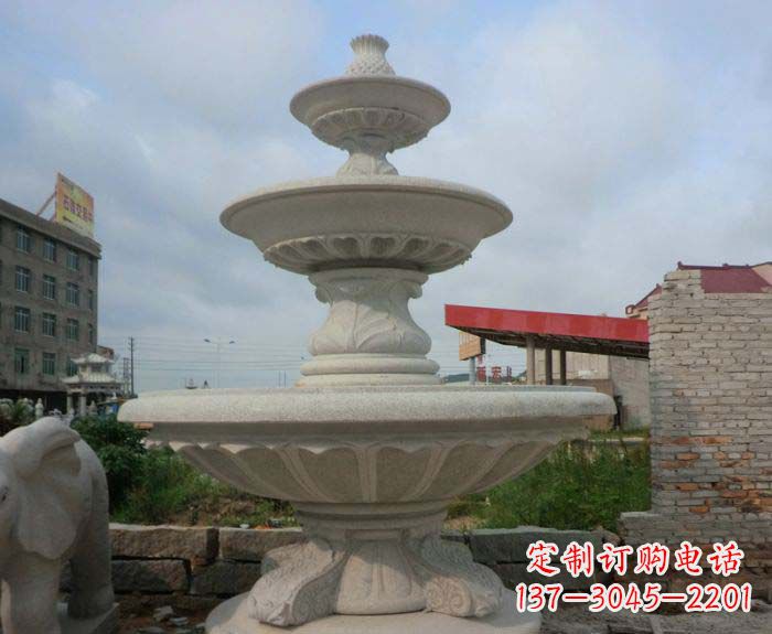 鹤壁喷泉雕塑灵动精致的大理石美