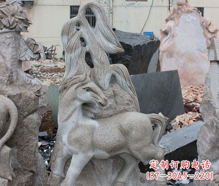 鹤壁大理石动物雕塑丰富多彩的艺术品