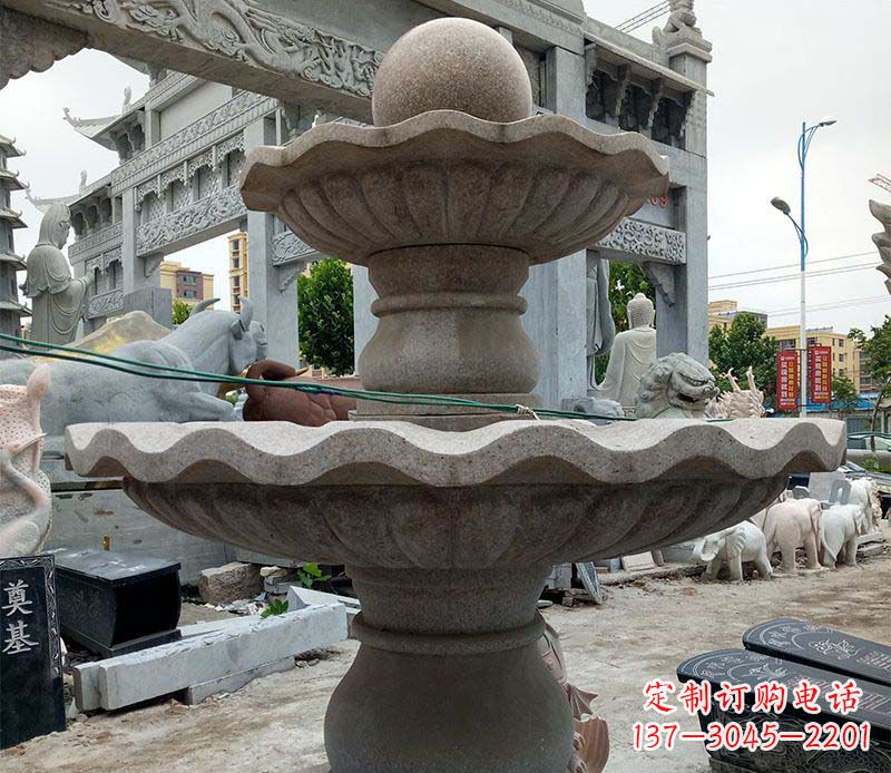 鹤壁大理石多层喷泉石雕