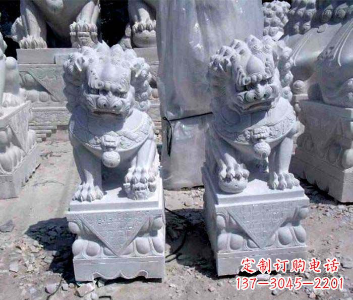 鹤壁大理石仿古石狮子