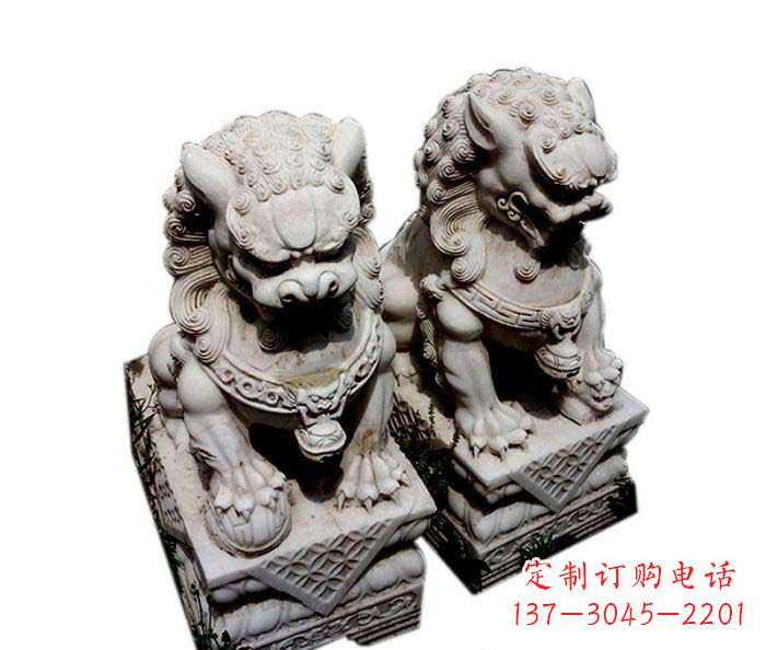 鹤壁大理石仿古石狮子雕塑