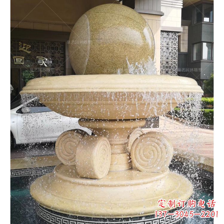 鹤壁大理石风水球雕塑传承古老文化的象征