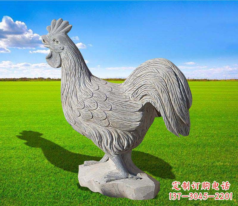 鹤壁大理石公鸡雕塑精美的艺术瑰宝