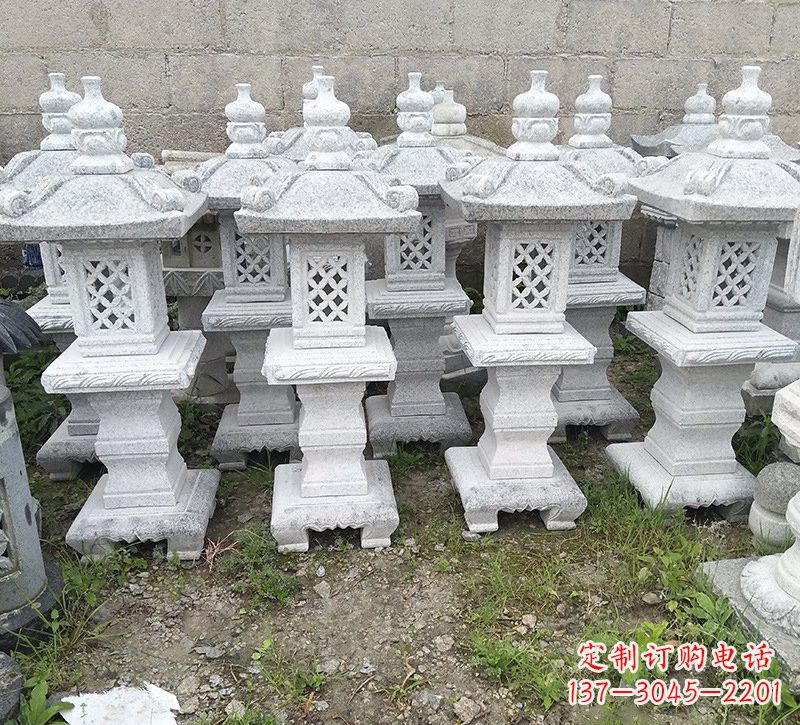 鹤壁精美大理石石灯雕塑