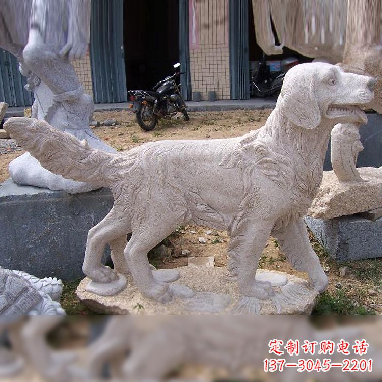 鹤壁大理石狗雕塑——精致的狗雕塑，让你的生活更有趣