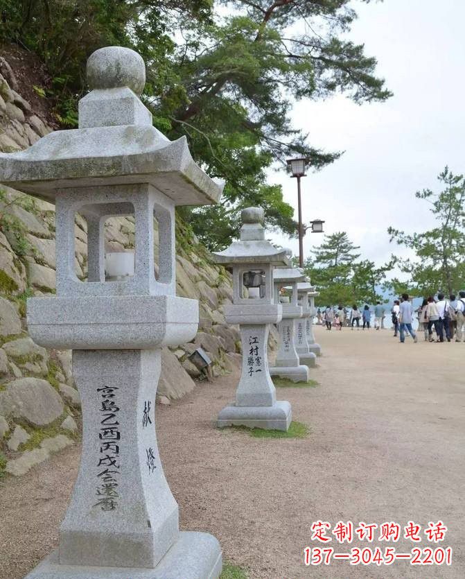 鹤壁精美古典大理石宫灯雕塑