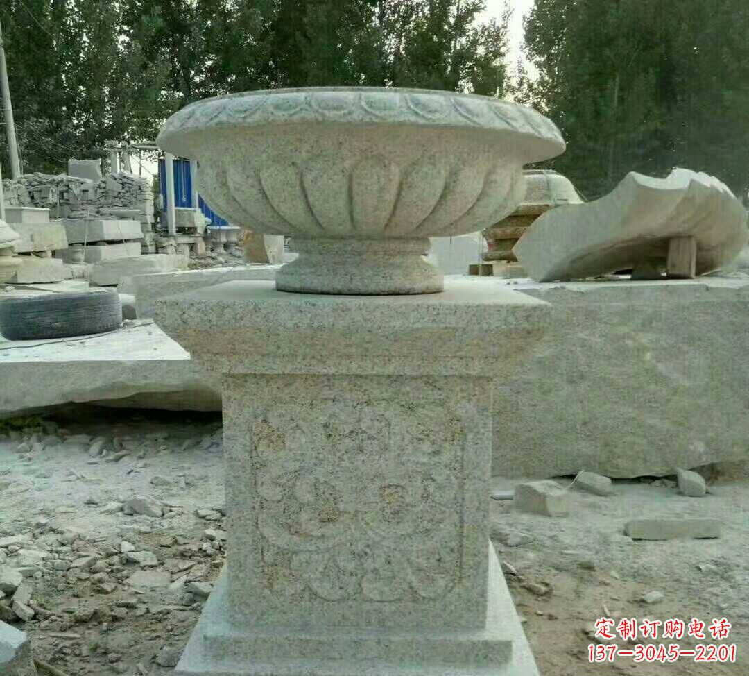 鹤壁大理石花盆雕塑