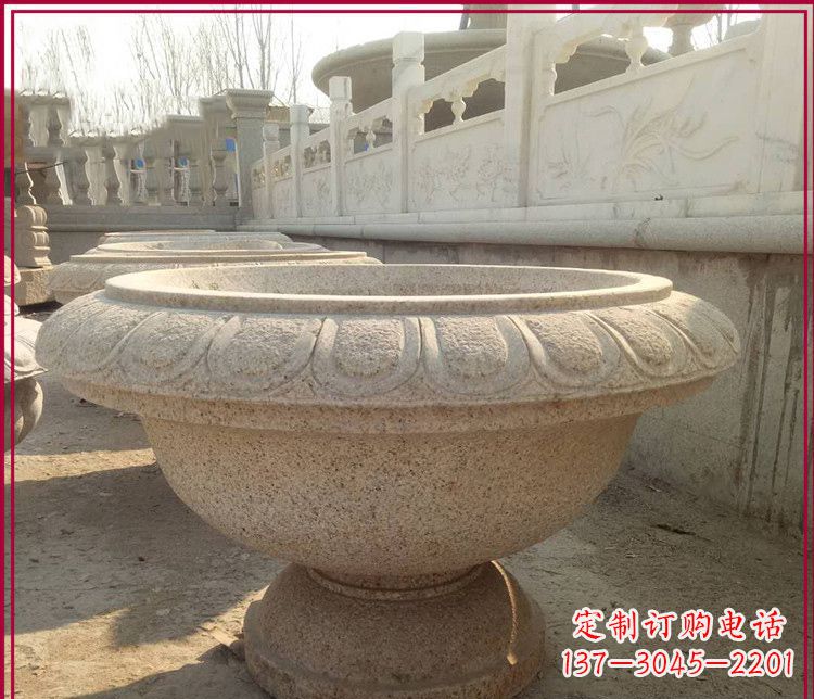 鹤壁大理石花盆雕塑