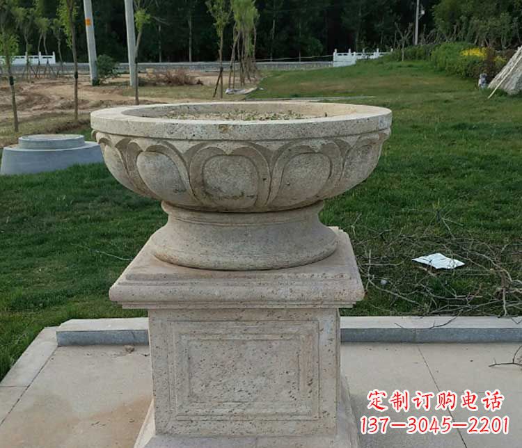 鹤壁大理石花盆石雕