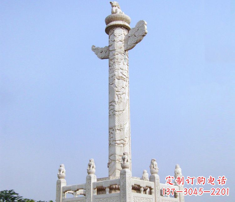 鹤壁大理石华表雕塑