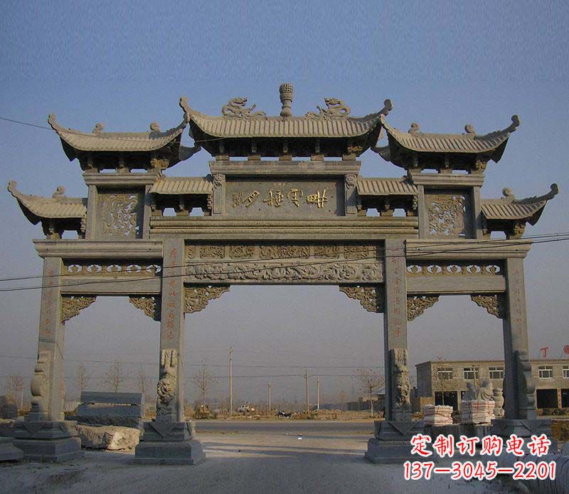 鹤壁大理石牌楼雕塑定制