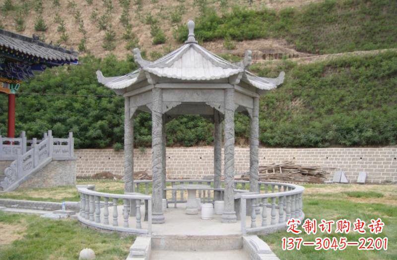 鹤壁精美大理石凉亭雕塑
