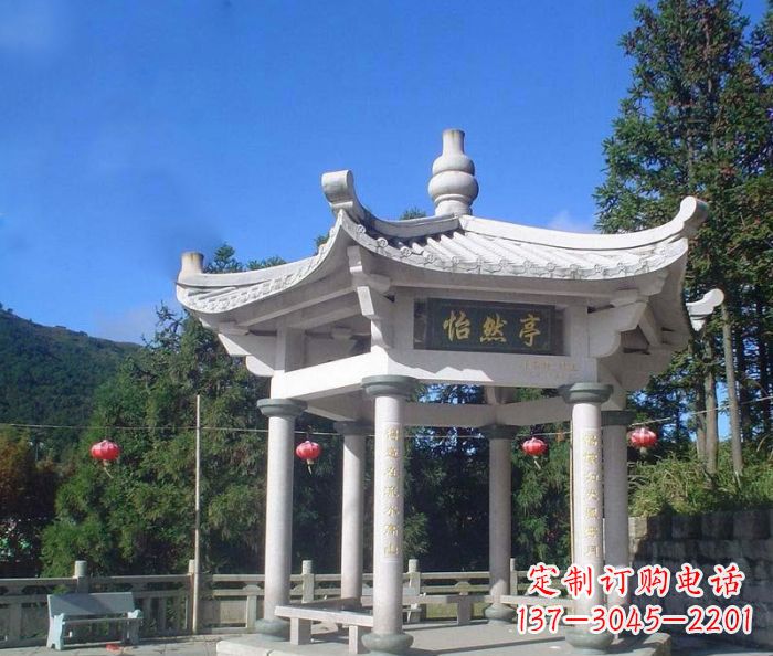 鹤壁精美大理石凉亭雕塑