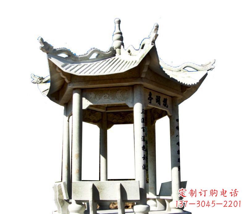 鹤壁大理石凉亭石雕,历史韵味浓郁