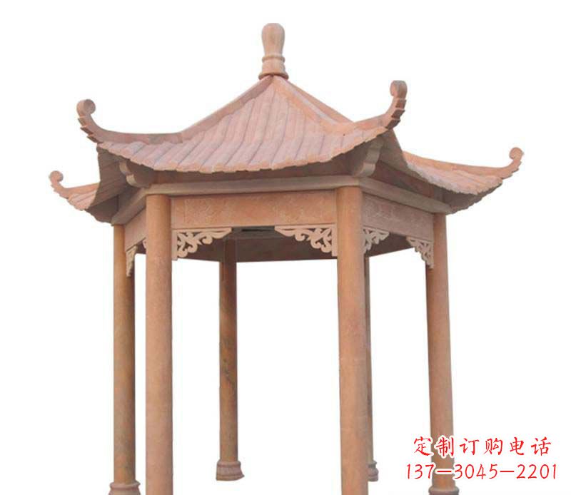 鹤壁大理石六角凉亭雕塑
