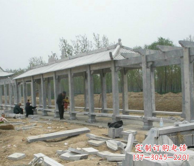 鹤壁精美大理石凉亭雕塑
