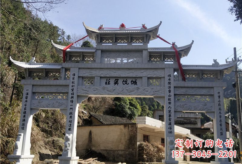鹤壁大理石牌坊雕塑尊贵雕塑,永久保存