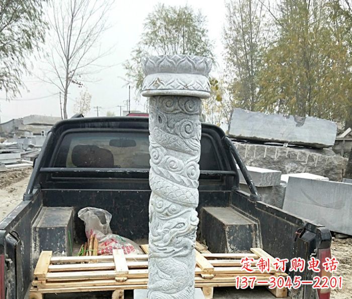 鹤壁大理石龙柱雕塑
