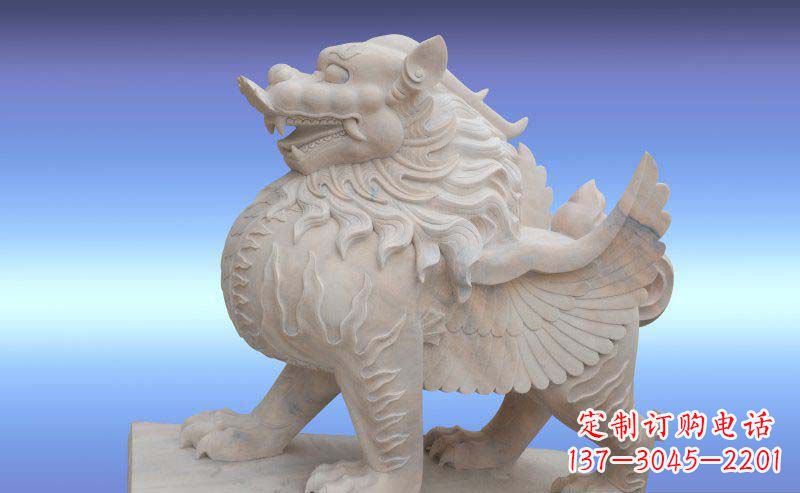 鹤壁大理石貔貅神兽石雕