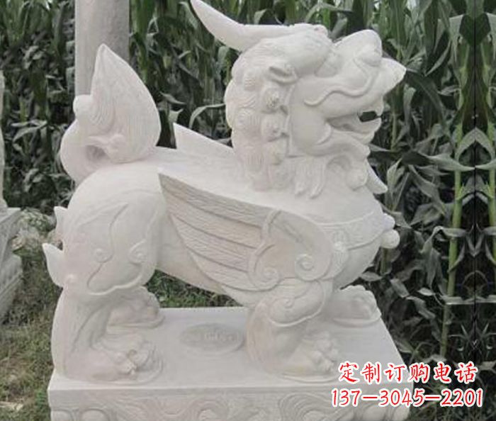 鹤壁古典貔貅石雕,精美手工雕刻艺术