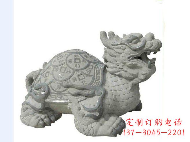 鹤壁大理石招财龙雕塑