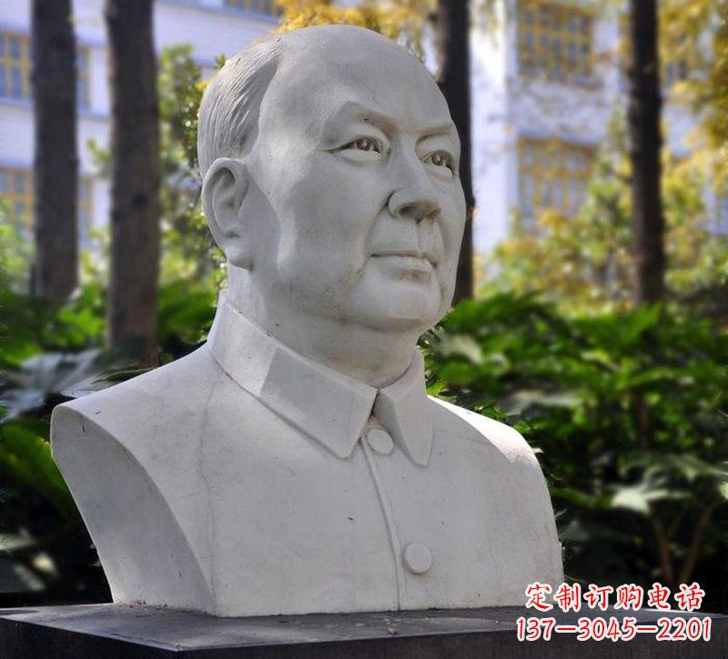 鹤壁大理石钱学森胸像石雕——赞颂改革开放的先驱
