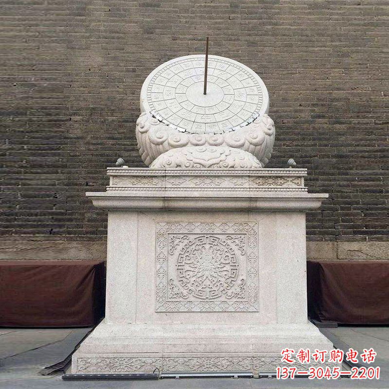 鹤壁精美石质日晷雕塑