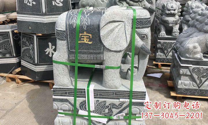 鹤壁大理石大象门口石雕