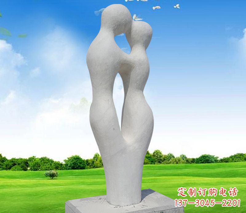 鹤壁情侣石雕,永恒的爱恋
