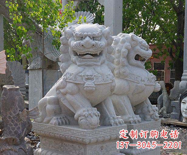 鹤壁中领雕塑狮子雕塑定制