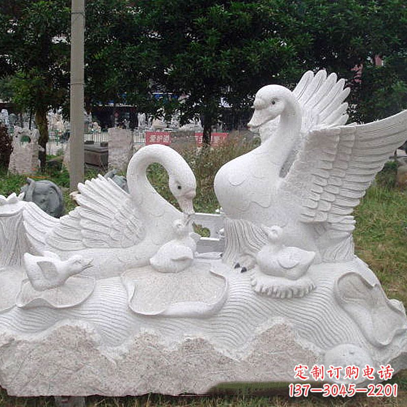 鹤壁大理石天鹅精美雕塑
