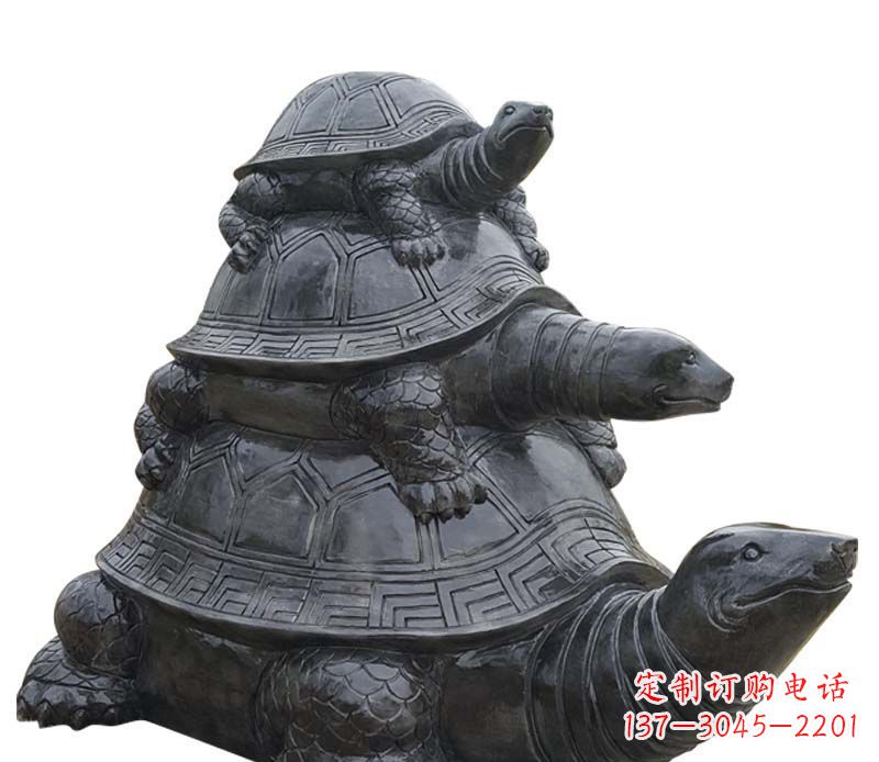 鹤壁高品质大理石乌龟母子石雕