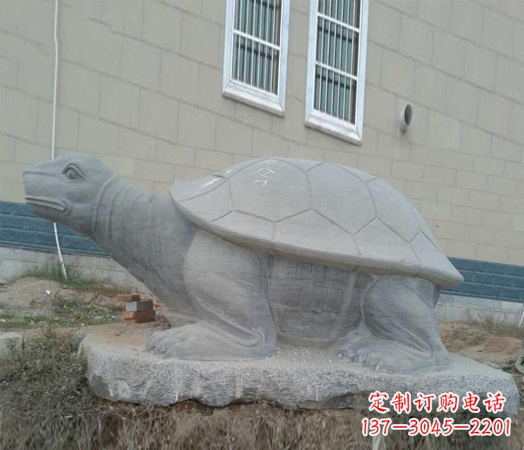 鹤壁大理石乌龟石雕精美的古典风格装饰