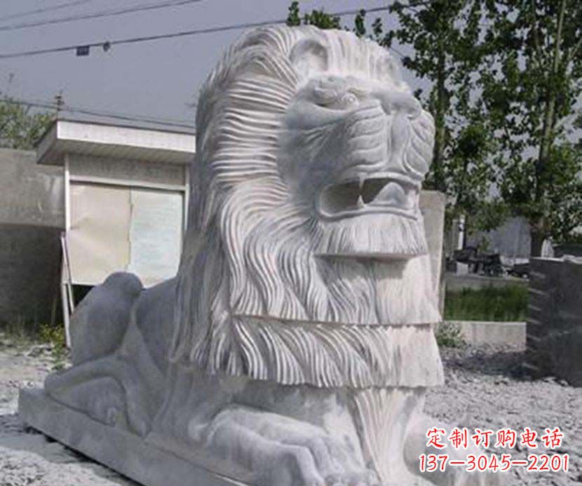 鹤壁大理石西洋狮子石雕塑