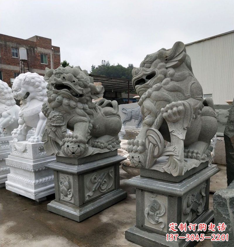 鹤壁大理石南方狮子雕塑