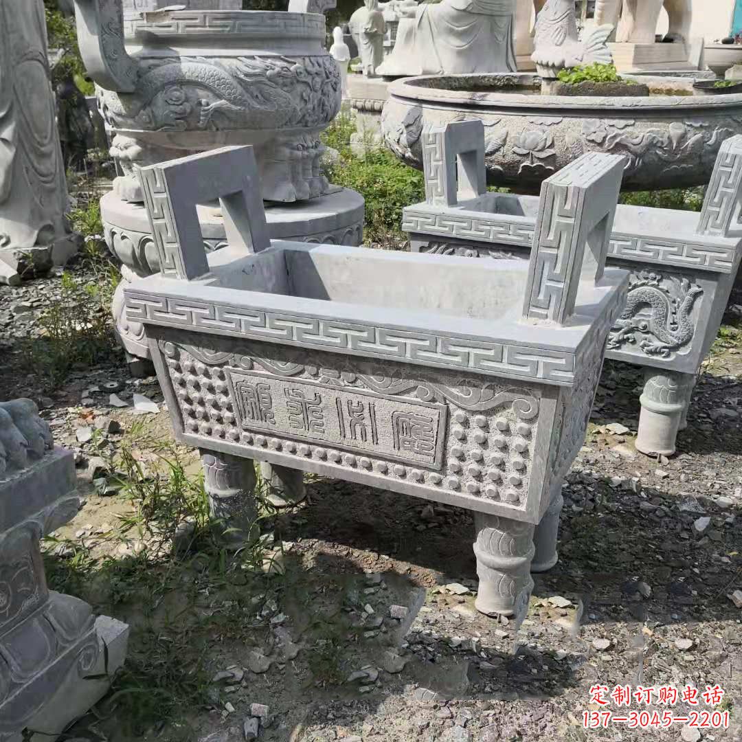 鹤壁精美大理石香炉石雕