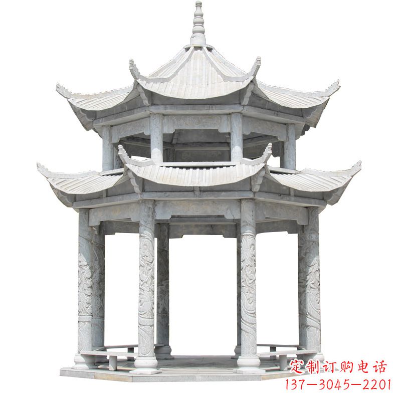 鹤壁大理石古建凉亭雕塑