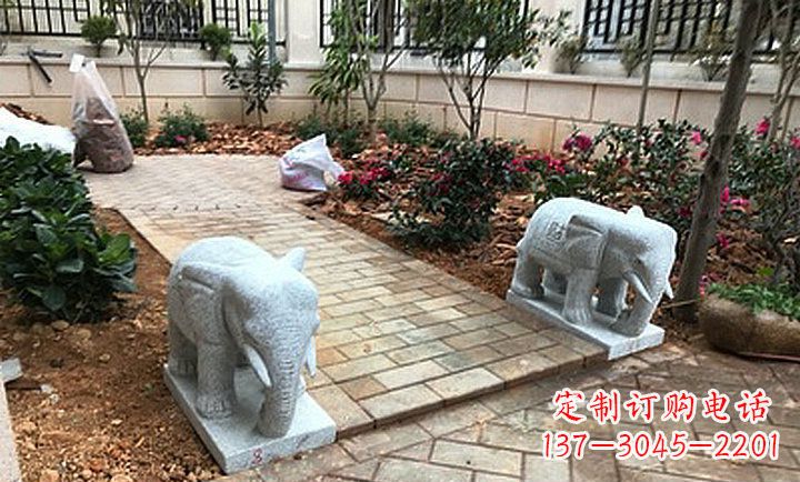 鹤壁大理石小象石雕,让你的大好家园更加美丽
