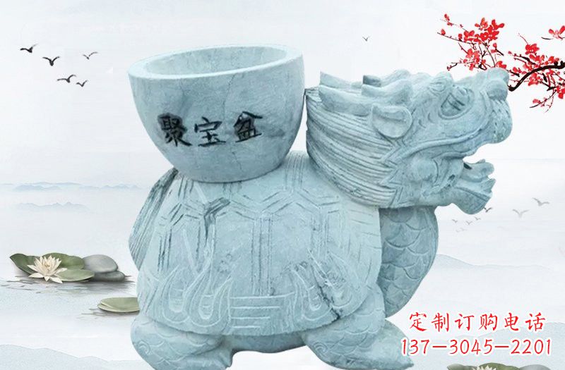 鹤壁大理石招财龙雕塑