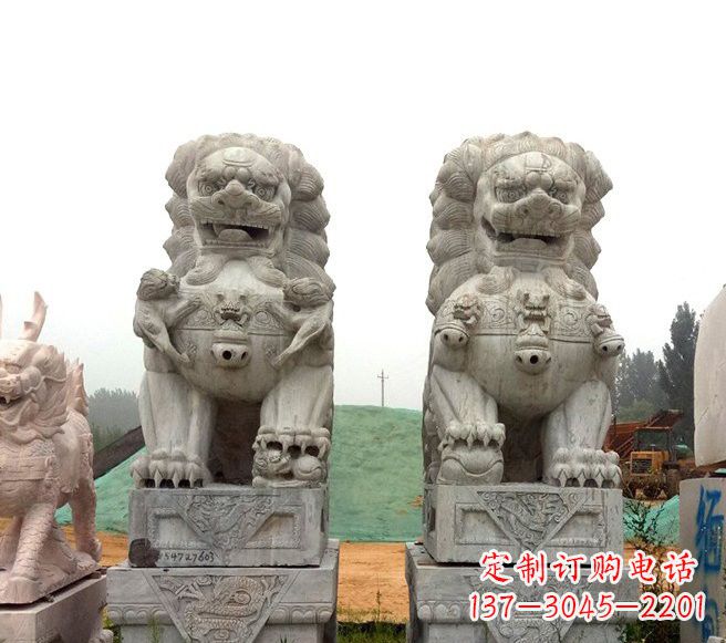 鹤壁大理石镇宅狮子雕塑