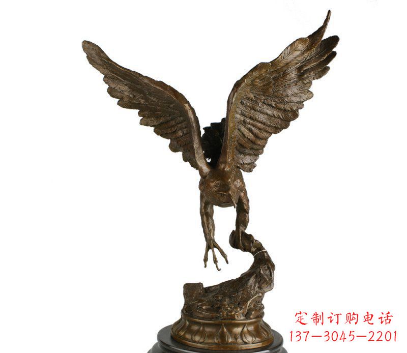 鹤壁大鹏展翅老鹰铜雕塑